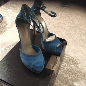 Marco Santi Blue Suade Shoes